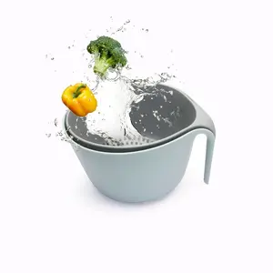 America Hot Sale Sink Strainer Basket/2で1 Creative Kitchen Plastic Drainer Colander With Handle