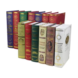 Simulation Faux Books Home Decorative Vintage Book Shaped Trinket Storage Box Books