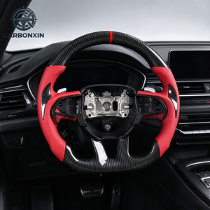 Volante de Fibra de Carbono Forjado para Dodge Charger Challenger Srt8 Ram 2008 2013 2014 2015 2016 2017 2018 2019 Sin Airbag - Product Image 4