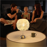 Lampe de table LED de luxe en cristal, style moderne, boule décorative ronde, pour chambre d'hôtel, lampe de lecture de style luxueux pour chambre à coucher