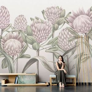 Papel Tapiz <span class=keywords><strong>de</strong></span> Hojas <span class=keywords><strong>de</strong></span> Palma Tropicales, Impermeable, Removible, Mural Botánico <span class=keywords><strong>para</strong></span> Sala <span class=keywords><strong>de</strong></span> Estar, Dormitorio, Cafetería, Restaurante - Product Image 2
