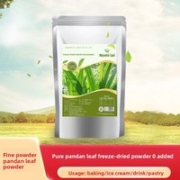 Poudre d'extrait de feuille de Pandan biologique de Hainan, colorée, lyophilisée, soluble dans l'eau, matière première naturelle pour la pâtisserie aux fruits et légumes