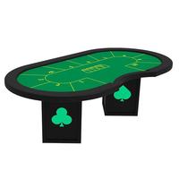 Lucky YH — Texas Hold'em Poker 240/260cm, Table avec jambes légères de luxe, utilisé dans le Casino électronique, Texas Hold'em
