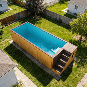 Piscine conteneurisée, jacuzzi, spa extérieur, piscine préfabriquée, piscine de plongeon, piscine extérieure, piscine hors sol en PRV - Product Image 1