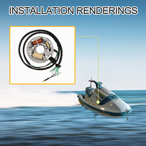 Máy phát điện magneto <span class=keywords><strong>Stator</strong></span> cuộn dây thay thế cho Yamaha 700 62t-85560-00-00 - Product Image 6