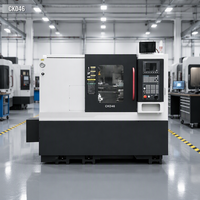 Machine de découpe de métal CNC à lit incliné compacte automatique CKD46 6 pouces