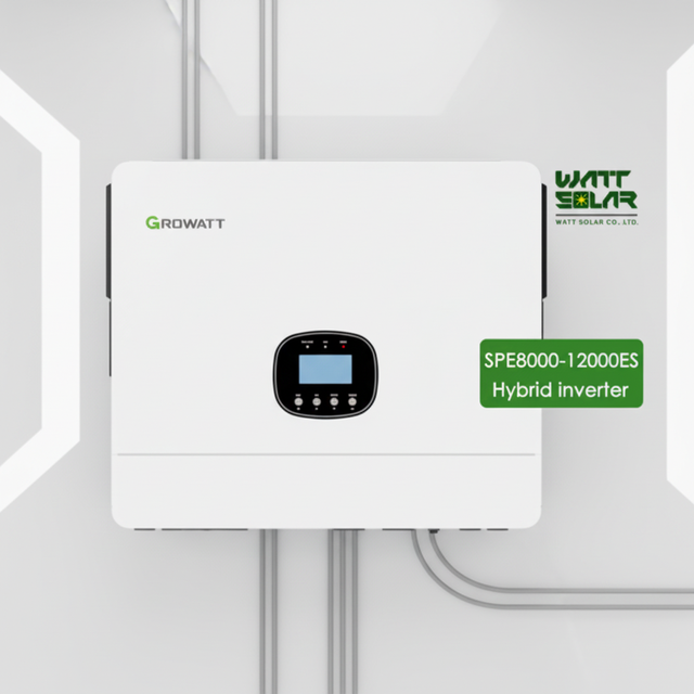 Growatt SPE 8000-12000 ES Hybrid Solar Inverter 8kW 10kW 12kW Single Phase High Efficiency Fast Delivery in Stock