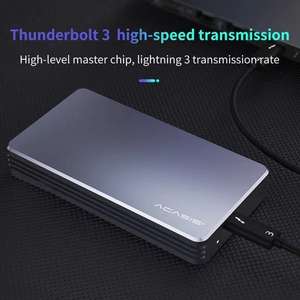 Acasis High-Speed Thunderbolt <span class=keywords><strong>3</strong></span> 40Gbps Nvme M.<span class=keywords><strong>2</strong></span> Ssd Behuizing 2Tb Aluminium USB-C Met 40Gbps Kabel - Product Image 4