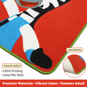 Fabrieksdirect Educatief Stadstraat Speelkleed voor Kinderen, Antislip Zacht Speelkamerkleed voor Peuter Slaapkamer - Product Image 2