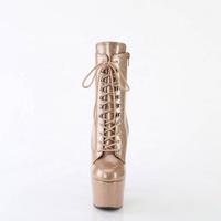 Sandales à plateforme noires à lacets de 17 cm (7 pouces) à talon fin, sexy, pour soirée, club, fétichisme, talon très haut, pour défilé de mode, danse exotique sur barre
