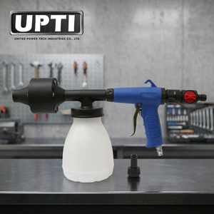 UPTI Pistola de Espuma Profesional 3 en 1 de Alta Calidad Fabricada en Taiwán, Kit de Pistola de Aire Comprimido y Aspiradora OEM Personalizable HW409313Z Azul - Product Image 3