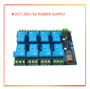 DC5V/7-28V Netzteil <span class=keywords><strong>ESP8266</strong></span> 30A 8-Wege-WLAN-Relaymodul ESP-12F 8-Kanal-Entwicklungskabel - Product Image 4