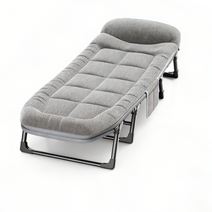 Cama Plegable Individual Portátil, Sillón Reclinable Multifuncional con Estructura de Acero, Diseño Moderno para Sala de Estar y Uso en Campamentos al Aire Libre - Product Image 2