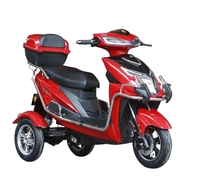 Tricycle Électrique Personnalisé pour Adultes à Carrosserie Ouverte, Scooter à 3 Roues 500W 60V 20Ah, Certification CE, Fourniture Directe Usine