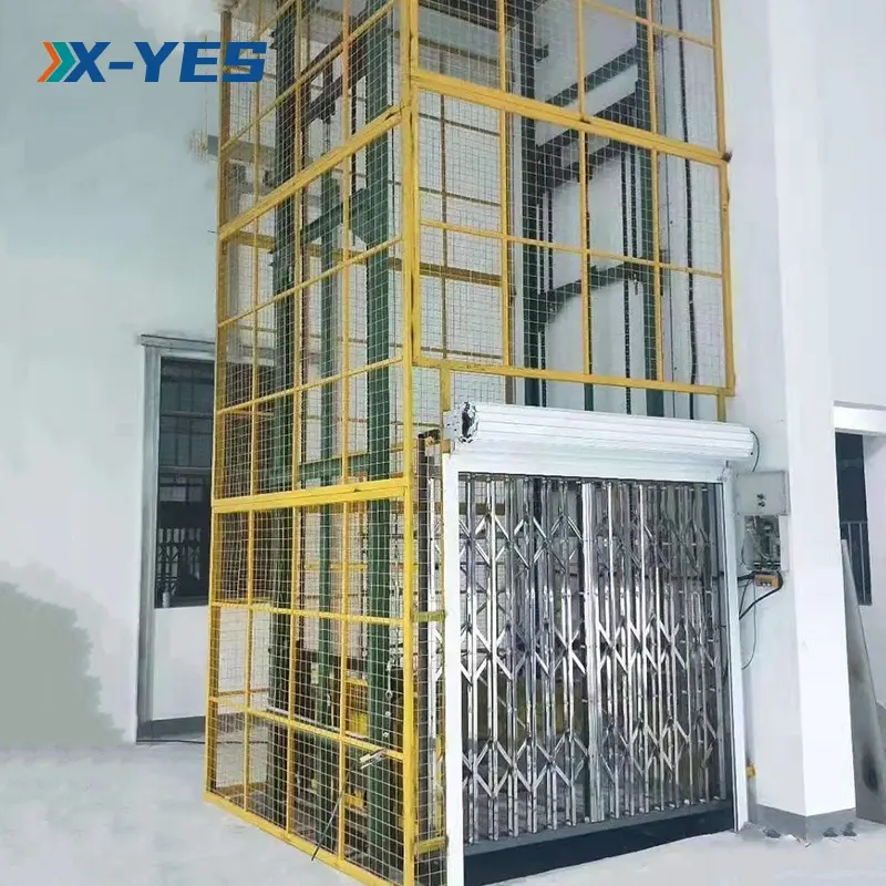 X-YES 고안정성 수직 리프터 엘리베이터 컨베이어 리프트 화물 창고 화물 엘리베이터