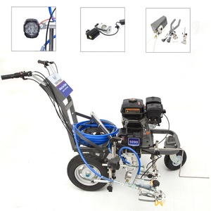 Machine de marquage routier à froid PT-5090, sans air, avec laser et réservoir à billes pour la peinture de lignes routières - Product Image 4