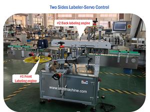 เครื่องติดฉลากอัตโนมัติ SKILT สำหรับขวดสองด้าน ใช้กับน้ำมันหล่อ<span class=keywords><strong>ล</strong></span>ื่น ถังน้ำมัน ขวดต่างๆ ติดฉ<span class=keywords><strong>ล</strong></span>ากด้านหน้าและด้านห<span class=keywords><strong>ล</strong></span>ัง - Product Image 6
