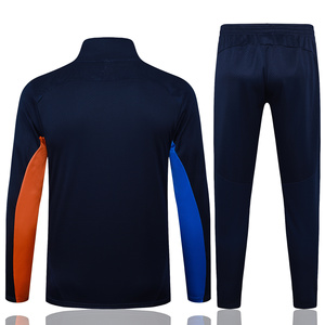 Veste d'entraînement à manches courtes avec fermeture éclair intégrale, séchage rapide, pour l'automne et l'hiver, tenue de football pour les clubs européens de Marseille 24/25 - Product Image 2