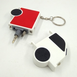 Khuyến mại Led xe tải nhẹ Shaped Mini Screwdriver bits Set với thước dây Keychain - Product Image 3