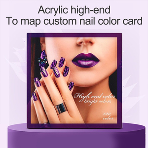 Cajas de exhibición de arte de uñas, herramienta de práctica de manicura, libro de exhibición de puntas de uñas extraíbles, 120 colores, último diseño - Product Image 5