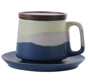 Tasse en céramique haut de gamme de Shanghai couverture de tasse à café à <span class=keywords><strong>double</strong></span> paroi créative classique pour la réunion annuelle de la société de bureau personnalisable - Product Image 6