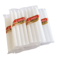 Bougies coniques blanches pas chères Tunisie bâton de cire 1.5cm bougies velas