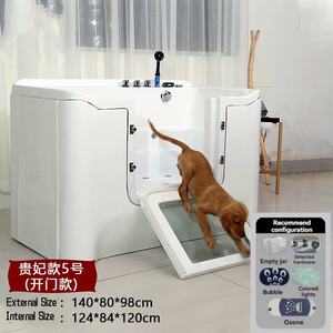 حوض استحمام للحيوانات الأليفة من يو سمايل بت، حوض سبا للكلاب مع تدليك ودرجة حرارة ثابتة وحمام أوزون وحليب للكلاب الصغيرة والمتوسطة والكبيرة - Product Image 3