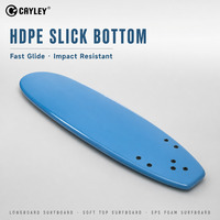 Planche de surf longboard personnalisée OEM ODM, surface XPE, noyau EPS, fond HDPE, logo, couleur et taille personnalisés pour les sports nautiques de plage