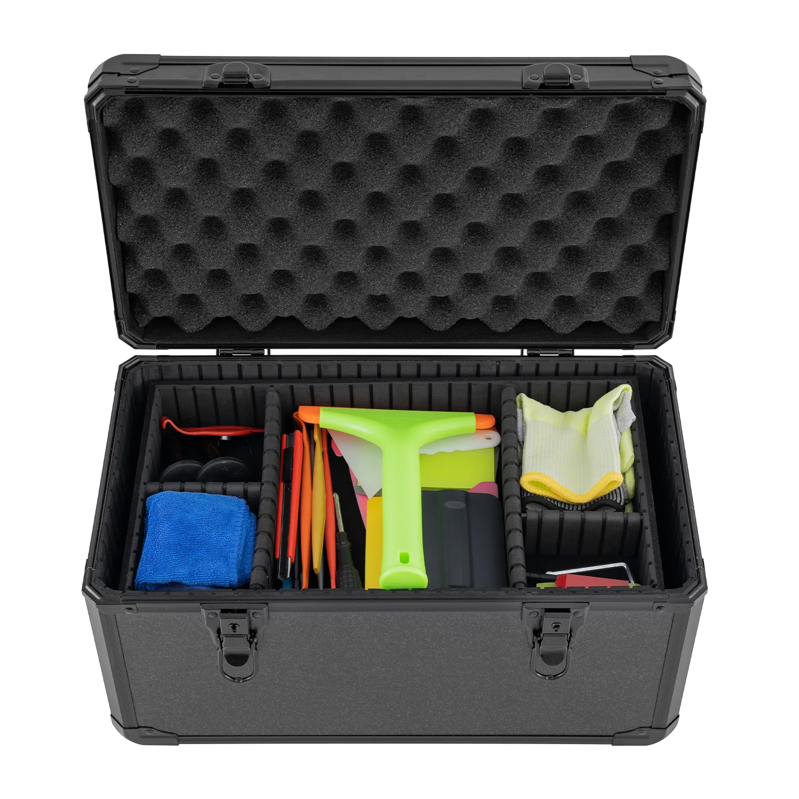 7mo Durável Multi Funcional Preto Hard Car WrapTools Caixa para Vinyl Film Wrap Tool Kit Janela Matiz Ferramenta Caixa de armazenamento Caso
