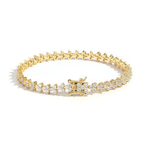 Pulsera de tenis de 5 mm con diseño floral y circonitas para mujer, de Tanjing Fashion Lijing, Collar - Product Image 5