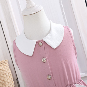 Robe d'été 2026 style académique, col Claudine, pour filles, style princesse douce et élégante - Product Image 5