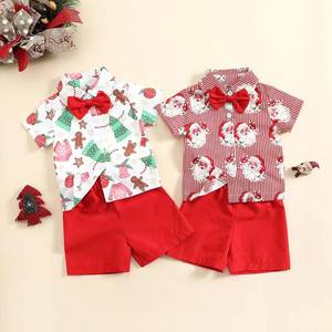 Ensembles de vêtements pour bébés garçons HP Summer 1-6 ans, chemises à manches courtes et pantalons, vêtements de Noël pour nouveau-nés, KBCS-009 - Product Image 6