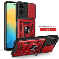 Coques de téléphone portable à fenêtre coulissante pour Tecno Pop 10 Spark Go 2 pour Infinix Smart 10 4G TPU plastique antichoc téléphone couverture arrière