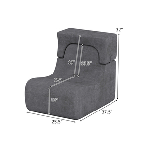 Sofá de compresión 2026 de alta calidad, sofá de espuma de alta calidad, cómodo sofá de suelo, sillón chaise lounge para interior, puf. - Product Image 5