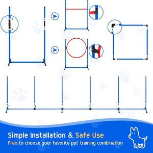 कुत्ते चपलता सुरंग प्रशिक्षण उपकरण आउटडोर आंगन इंटरैक्टिव खिलौना बाधा प्रशिक्षण खेल छोटे पालतू जानवर - Product Image 2