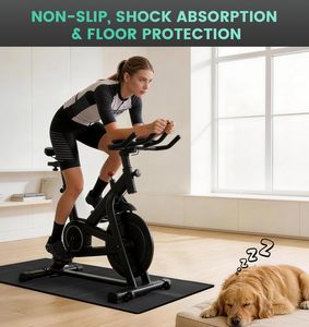 Tapis de marche pour tapis, tapis de tapis roulant pliable pour sols durs, tapis de protection haute densité pour vélo - Product Image 3