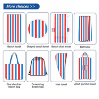Custom Logo Personalized Eco-Friendly All-Season Children's Hoodie Beach Towel Quick Dry Microfiber for Bath Swimming Surfing