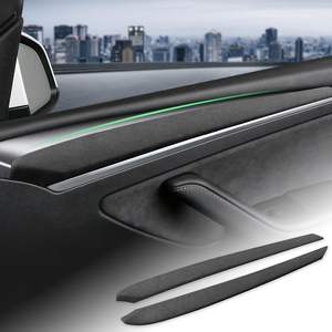 Tira Decorativa para Panel de Puerta Interior de Automóvil, Estilo Alcántara Italiano, para Tesla Model 3 Y 2017 2018 2019 2020 2021 2022 - Product Image 1