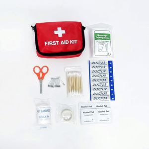 Trousse de premiers soins de voyage promotionnelle personnalisée avec fournitures médicales d'urgence - Product Image 1