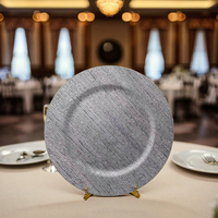 Conseil de charge en plastique PP durable de 13 pouces Décoration de table de mariage élégante Plats et assiettes de haute qualité