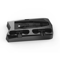 Honcam Multifonctionnel Vertical Double Contrôleur Chargeur Ventilateur Refroidissement Jeu Stockage Stand avec 3 Hub USB pour Playstation 5 ps5
