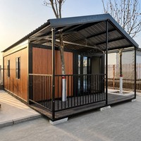 Maison préfabriquée moderne pliable en conteneur avec isolation par panneaux sandwich, maison mobile portable pour usage en villa et immeuble de bureaux