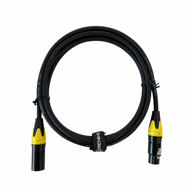 OEM RH-X034 XLR Male-Female Microphone Cable with Sprial Shielding PVC Jacket Oxygen-Free Copper Conductor