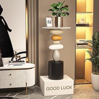 Table console sur pied en résine, grand format, style artistique, luxe léger et moderne, pour salon, villa, décoration intérieure, pour la maison neuve