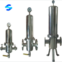 Séparateur de boîtier de filtre à gaz naturel en acier inoxydable 304/316L avec sortie d'entrée aux normes sanitaires 3A DN50