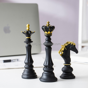 Ornements d'échecs créatifs en résine pour rois, chevaux, reines, pour décorations de table à la maison - Product Image 5