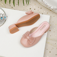 Sandales de fête pour filles, style princesse, avec strass et maille ajourée, collection automne-été, à semelle épaisse, respirantes, pour l'extérieur, chaussures de mode pour enfants