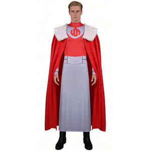 Disfraz de Cosplay de Cui Ge, capa roja, vestido gris, disfraz de juego para hombres adultos, 26GZ3261 - Product Image 2