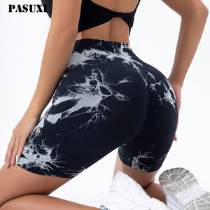 पासुशी लोकप्रिय महिलाएं क्लासिक उच्च कमर कमर वाले कूल्हे जिम में मुद्रित टाइट फिटिंग त्वरित सूखे बट का उपयोग करती हैं - Product Image 1