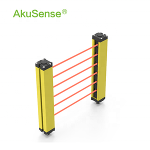 BZL10-T0603NC AKUSENSE Optical Top-Emitting Light <b>Curtain</b> Sensor 10mm Beam Pitch 110mm Height NPN Output 0.3-3m Range BZL10-T060 - Product Image 3